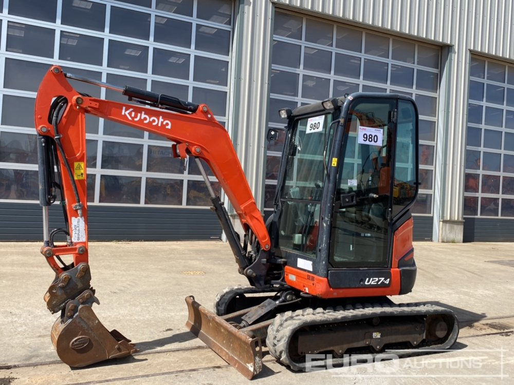 2020 Kubota U27-4 - Mini pelle: photos 1 2020 Kubota U27-4 - Mini pelle: photos 1