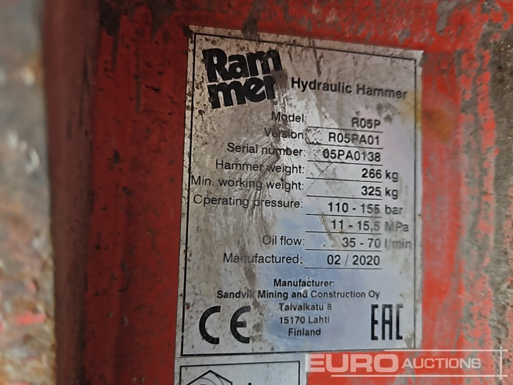 Marteau hydraulique 2020 Rammer R05P: photos 12