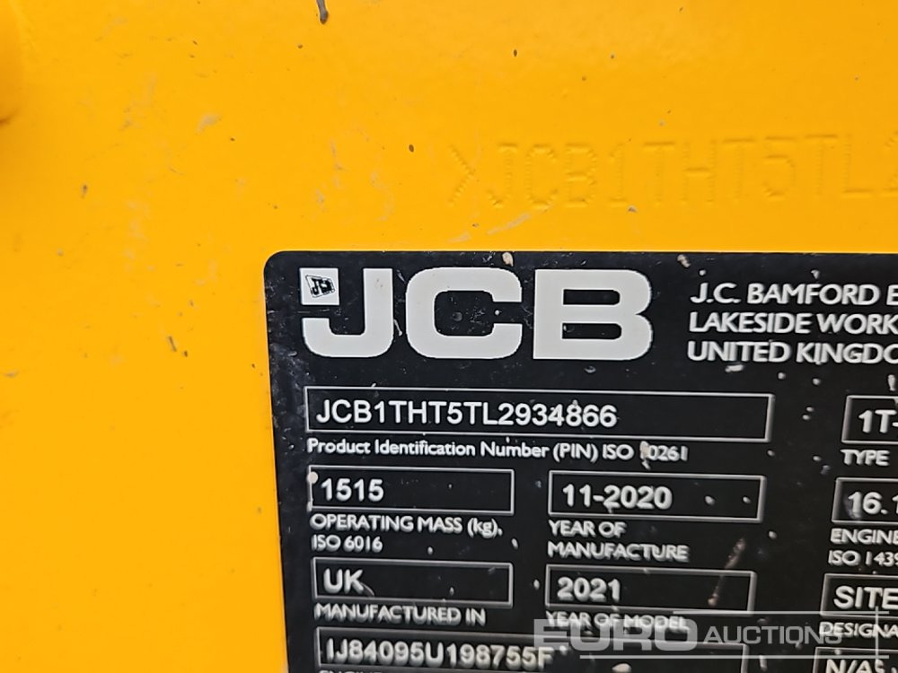 Mini tombereau 2021 JCB 1T-2S5: photos 35