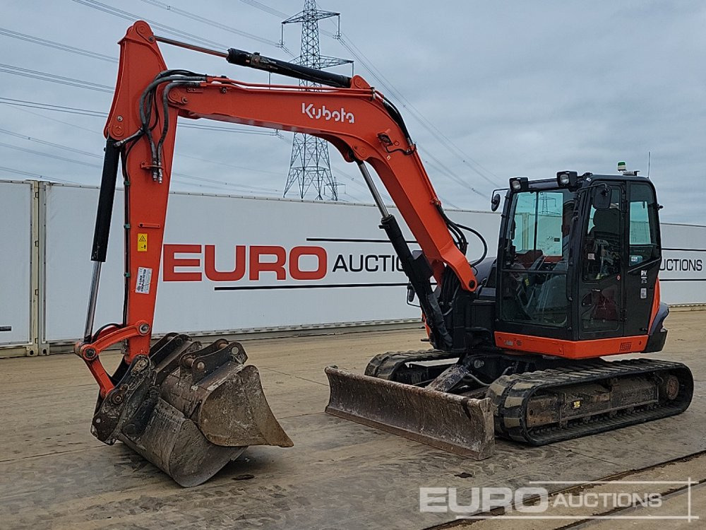 2021 Kubota KX080-4A2 - Mini pelle: photos 1 2021 Kubota KX080-4A2 - Mini pelle: photos 1