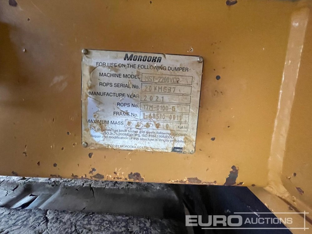 2021 Morooka MST2200VDR - Tombereau sur chenilles: photos 2 2021 Morooka MST2200VDR - Tombereau sur chenilles: photos 2
