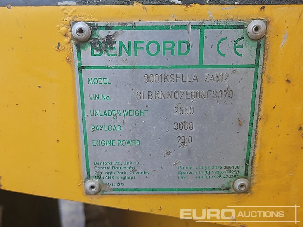 Mini tombereau Bedford 3 Ton Swivel Skip Dumper, Roll Bar: photos 45