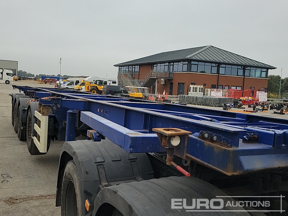 Semi-remorque plateau Dennison Trailers 4 Axle 40' Skeleton Trailer, Front Lift Axle, Twist Locks: photos 30