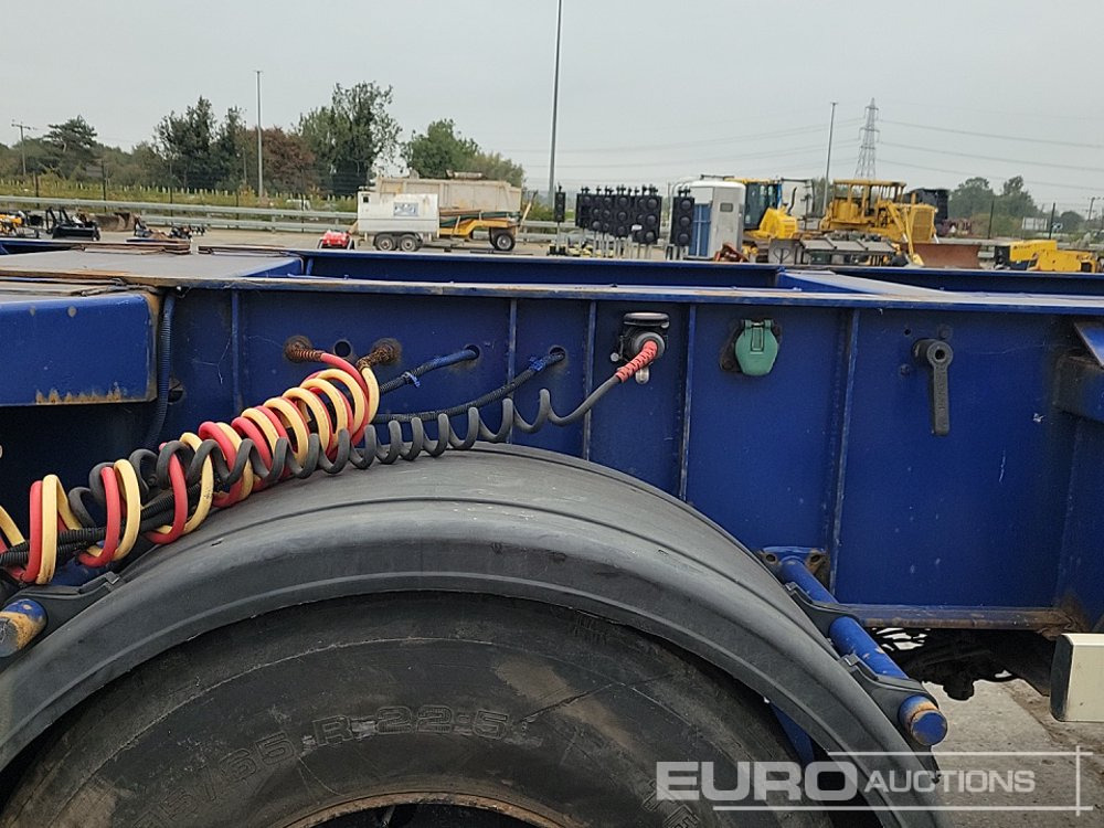 Semi-remorque plateau Dennison Trailers 4 Axle 40' Skeleton Trailer, Front Lift Axle, Twist Locks: photos 24