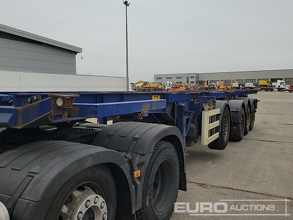 Semi-remorque plateau Dennison Trailers 4 Axle 40' Skeleton Trailer, Front Lift Axle, Twist Locks: photos 42