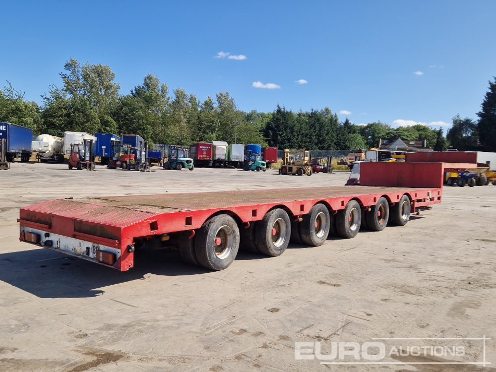 ES-GE 6 Axle Step Frame Extendable Low Loader Trailer, 4 Axle Steer, Air Brakes, Auto Lube - Semi-remorque surbaissé: photos 5 ES-GE 6 Axle Step Frame Extendable Low Loader Trailer, 4 Axle Steer, Air Brakes, Auto Lube - Semi-remorque surbaissé: photos 5