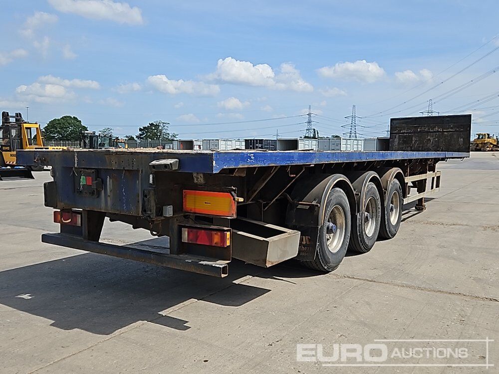 Haldex Tri Axle Extendable Flat Bed Trailer Rear Steer - Semi-remorque plateau: photos 5 Haldex Tri Axle Extendable Flat Bed Trailer Rear Steer - Semi-remorque plateau: photos 5