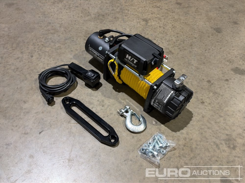 Hi-Torque HT12000 Electric Winch with Synthetic Rope, 12,000lb line pull, 3/8" x 85' Rope - Treuil: photos 3 Hi-Torque HT12000 Electric Winch with Synthetic Rope, 12,000lb line pull, 3/8" x 85' Rope - Treuil: photos 3