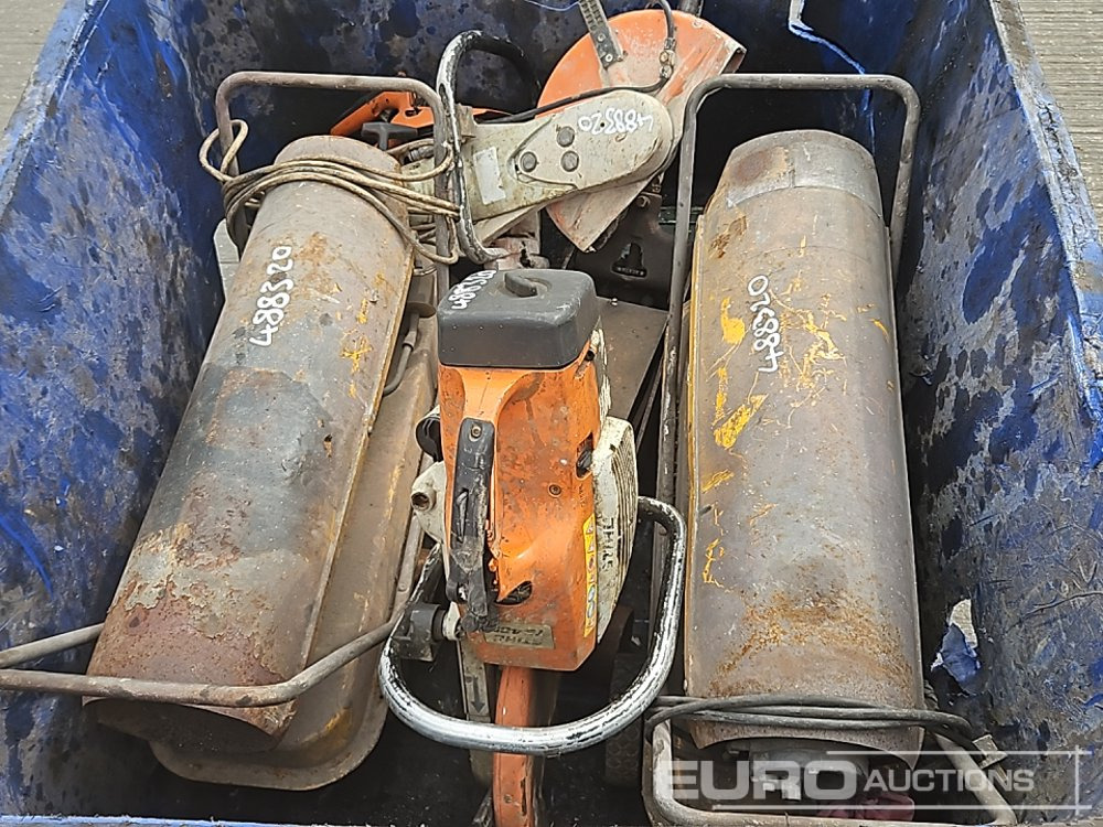 Hydraulic Jack, 230Volt Space Heater (2 of), Stihl TS400 Petrol Quick Cut Saw (2 of) - Matériel de chantier: photos 1 Hydraulic Jack, 230Volt Space Heater (2 of), Stihl TS400 Petrol Quick Cut Saw (2 of) - Matériel de chantier: photos 1