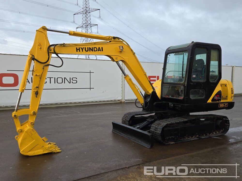 Hyundai R55-7 - Mini pelle: photos 1 Hyundai R55-7 - Mini pelle: photos 1