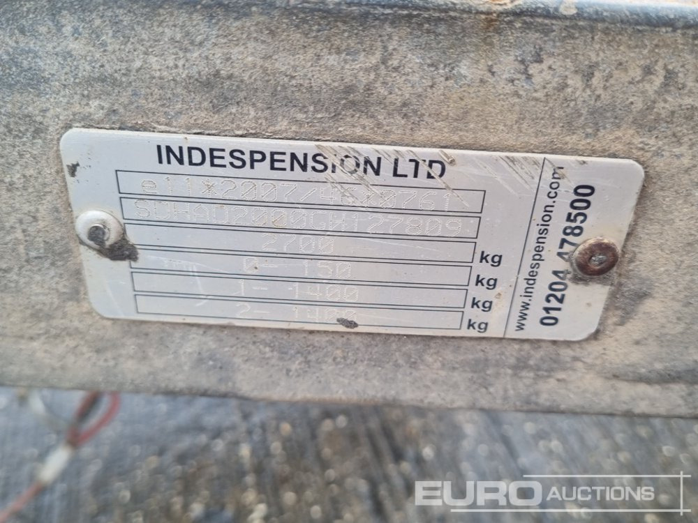 Remorque porte engin Indespension 2.7 Ton: photos 21