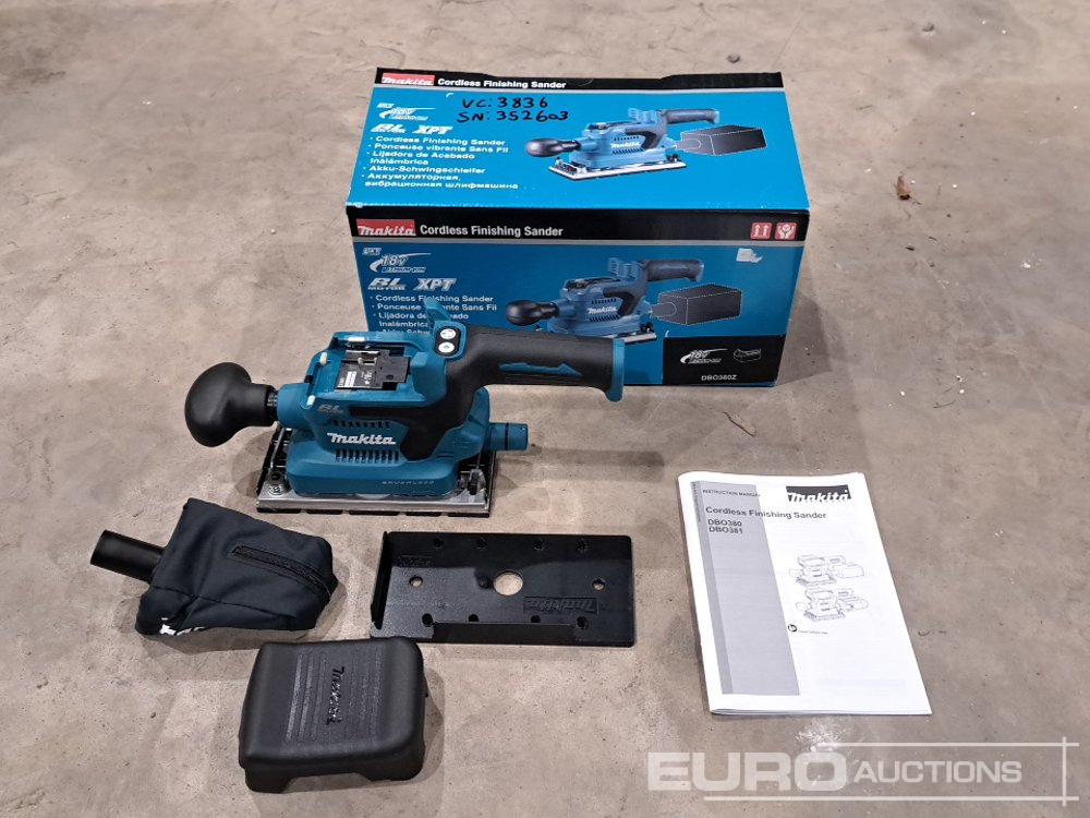 Makita 18 Volt Cordless Sander - Équipement de garage: photos 4 Makita 18 Volt Cordless Sander - Équipement de garage: photos 4