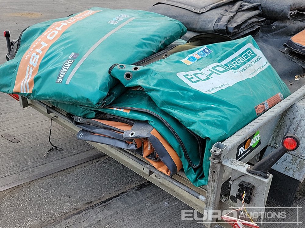 Remorque porte engin Meredith & Eyre 3.5 Ton Twin Axle Plant Trailer, Soundproofing Barriers (10 of): photos 21