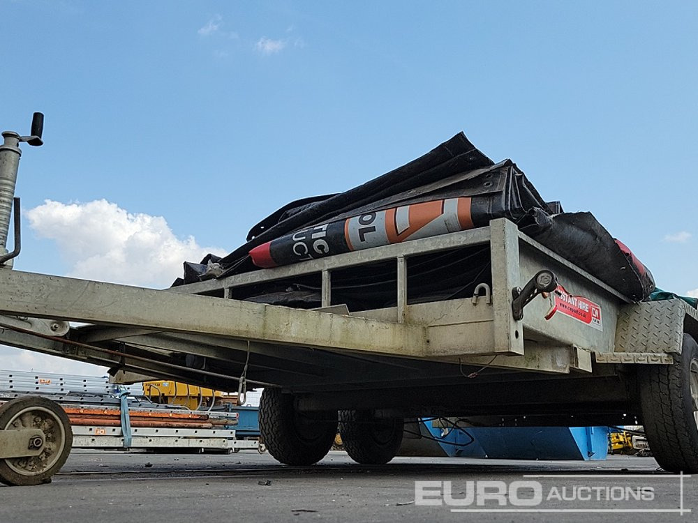 Remorque porte engin Meredith & Eyre 3.5 Ton Twin Axle Plant Trailer, Soundproofing Barriers (10 of): photos 14