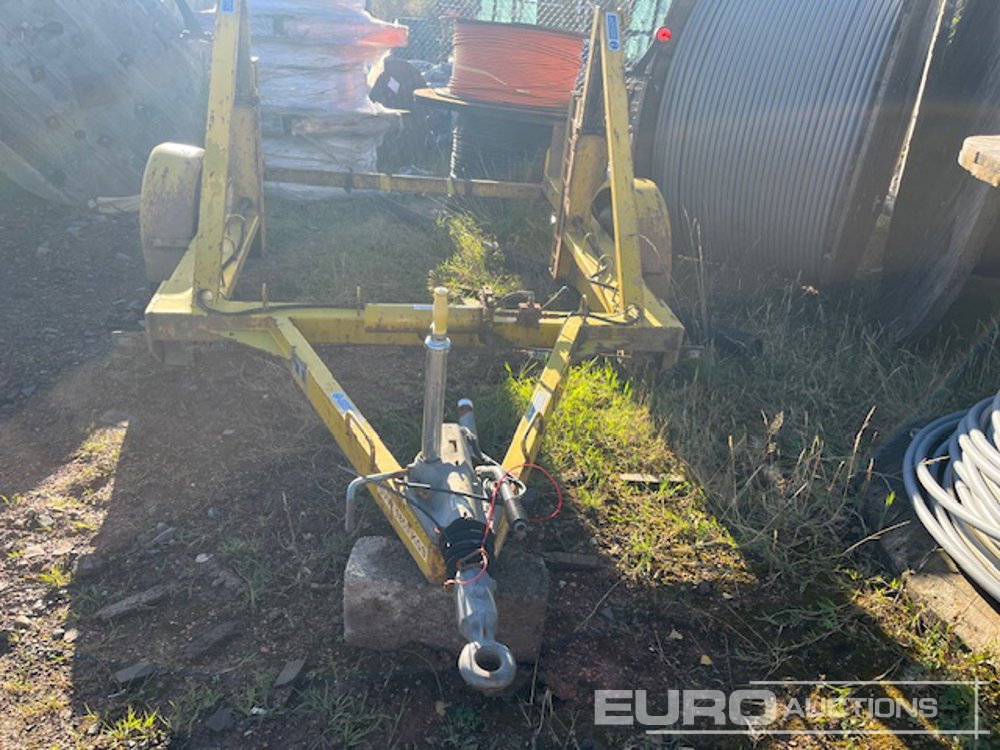 Seb International Single Axle Cable Drum Trailer - Remorque porte engin: photos 2 Seb International Single Axle Cable Drum Trailer - Remorque porte engin: photos 2