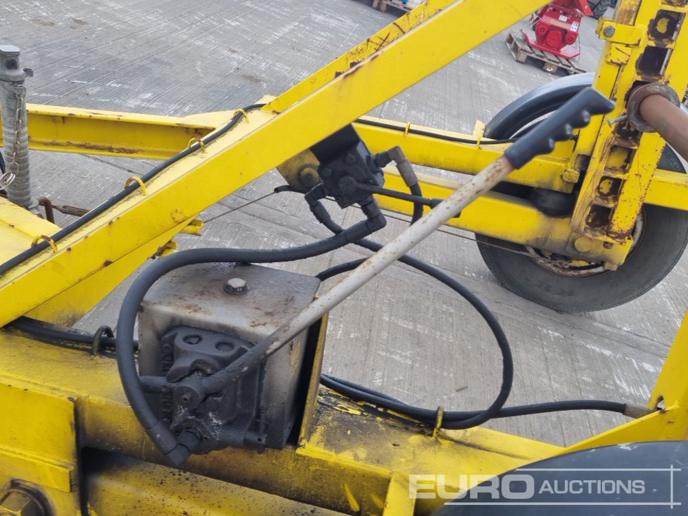 Remorque porte engin TWS 3 Ton Single Axle Hydraulic Adjustable Cable Reel Trailer: photos 13