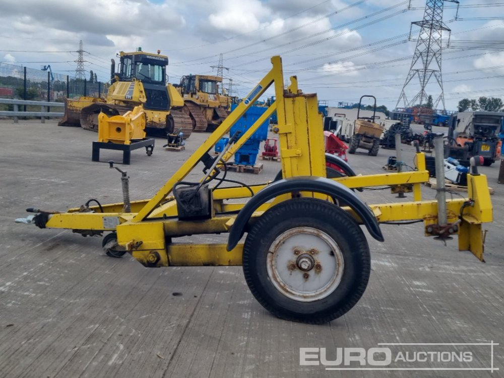 TWS 3 Ton Single Axle Hydraulic Adjustable Cable Reel Trailer - Remorque porte engin: photos 2 TWS 3 Ton Single Axle Hydraulic Adjustable Cable Reel Trailer - Remorque porte engin: photos 2