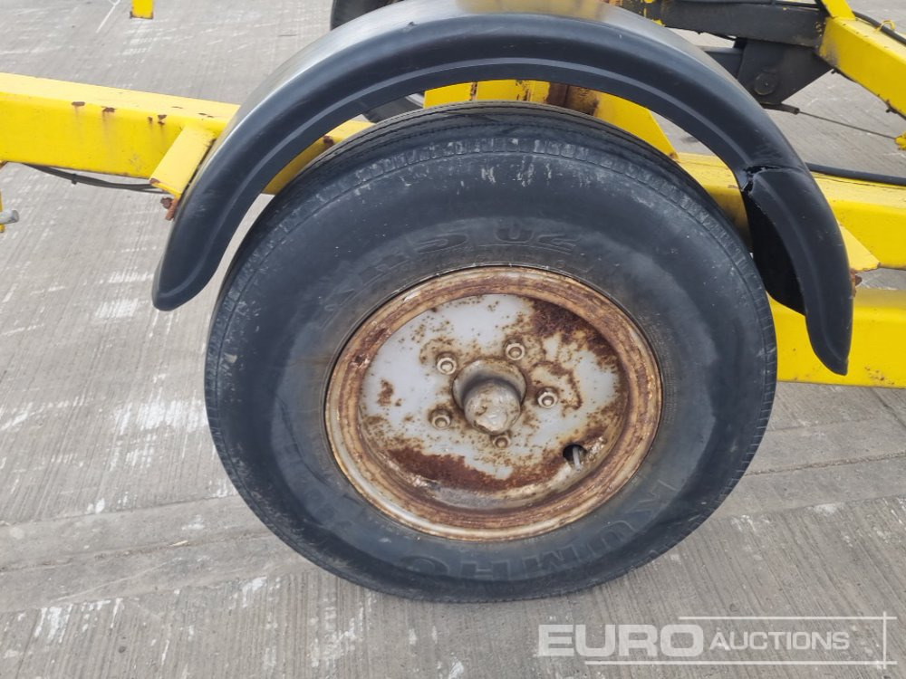 Remorque porte engin TWS 3 Ton Single Axle Hydraulic Adjustable Cable Reel Trailer: photos 10