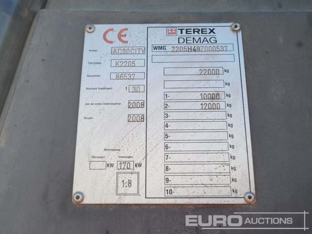 Terex Demag AC30 CITY - Grue mobile: photos 1 Terex Demag AC30 CITY - Grue mobile: photos 1