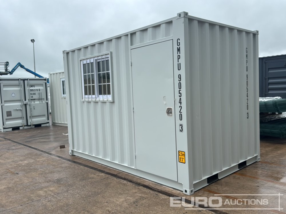 Unused 12ft Office Container, 1 End Door, 1 Window, 1 Side Door (Cannot Be Reconsigned) - Conteneur maritime: photos 1 Unused 12ft Office Container, 1 End Door, 1 Window, 1 Side Door (Cannot Be Reconsigned) - Conteneur maritime: photos 1