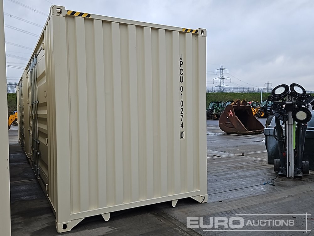 Unused 2025 40' x 8' High Cube Container, 2 Side Doors, 1 End Door (Cannot Be Reconsigned) - Conteneur maritime: photos 1 Unused 2025 40' x 8' High Cube Container, 2 Side Doors, 1 End Door (Cannot Be Reconsigned) - Conteneur maritime: photos 1