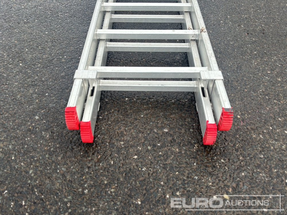 Unused 23 Rung Double Extension Aluminium Ladder, Non Slip Stabliser Bar - Matériel de chantier: photos 5 Unused 23 Rung Double Extension Aluminium Ladder, Non Slip Stabliser Bar - Matériel de chantier: photos 5