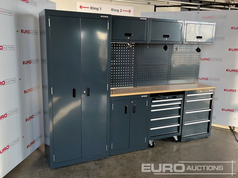 Unused Boss 2.6m 9 Drawer, 5 Cabinet Tool Station (3 boxes) - Équipement de garage: photos 3 Unused Boss 2.6m 9 Drawer, 5 Cabinet Tool Station (3 boxes) - Équipement de garage: photos 3