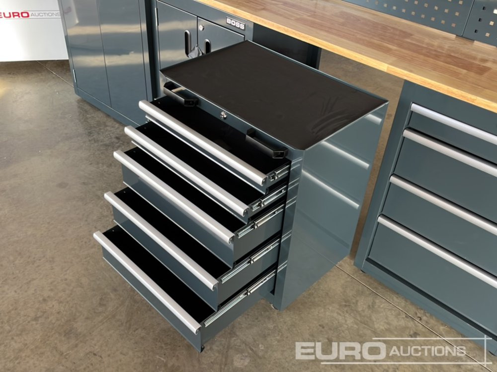 Matériel de chantier Unused Boss 2.6m 9 Drawer, 5 Cabinet Tool Station: photos 13 Matériel de chantier Unused Boss 2.6m 9 Drawer, 5 Cabinet Tool Station: photos 13