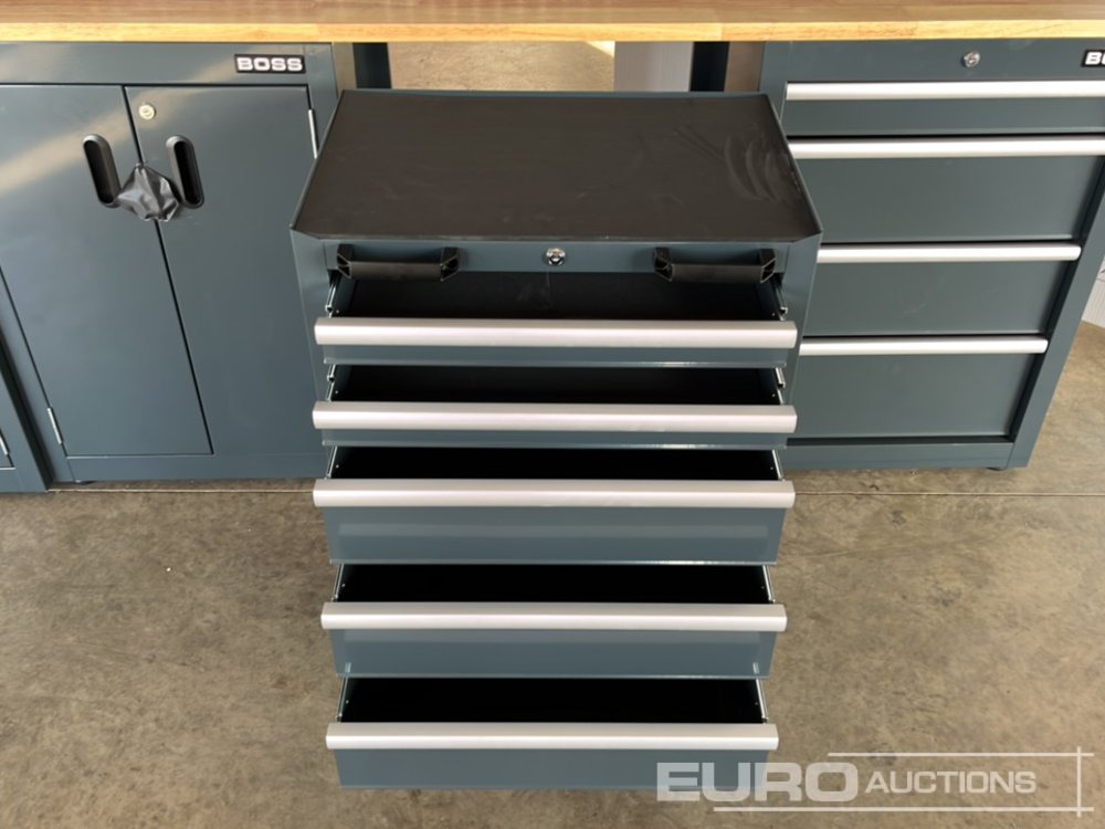 Équipement de garage Unused Boss 2.6m 9 Drawer, 5 Cabinet Tool Station: photos 27