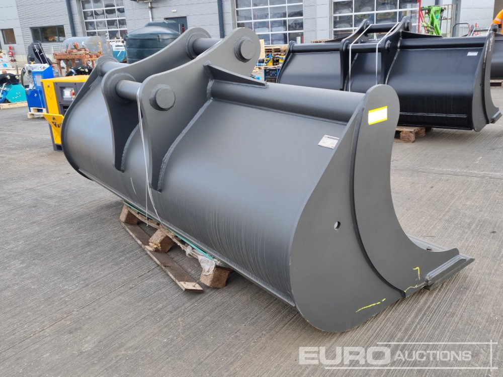 Unused Miller 108" Ditching Bucket 100mm Pin to suit 40 Ton Excavator - Godet: photos 1 Unused Miller 108" Ditching Bucket 100mm Pin to suit 40 Ton Excavator - Godet: photos 1