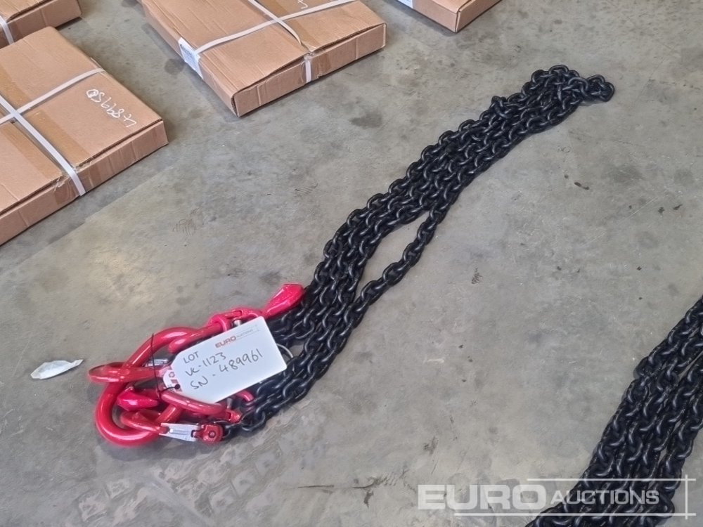 Unused Rydam Universal LTD 10mm Grade 80 2.5m Chain Brothers with Master Link Assembly, Shorteners & Clevis Sling Hooks - Matériel de chantier: photos 3 Unused Rydam Universal LTD 10mm Grade 80 2.5m Chain Brothers with Master Link Assembly, Shorteners & Clevis Sling Hooks - Matériel de chantier: photos 3