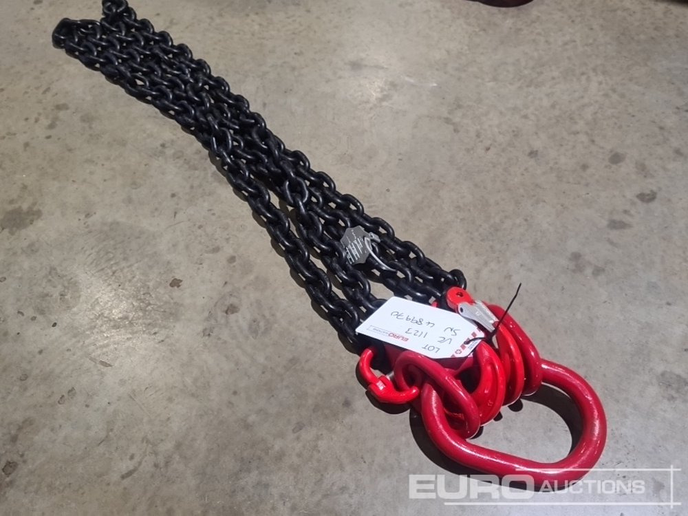 Unused Rydam Universal LTD 13mm Grade 80 2.5m Chain Brothers with Master Link Assembly, Clevis Sling Hooks - Matériel de chantier: photos 2 Unused Rydam Universal LTD 13mm Grade 80 2.5m Chain Brothers with Master Link Assembly, Clevis Sling Hooks - Matériel de chantier: photos 2