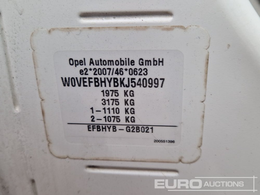 Véhicule utilitaire 2019 Vauxhall Combo: photos 33