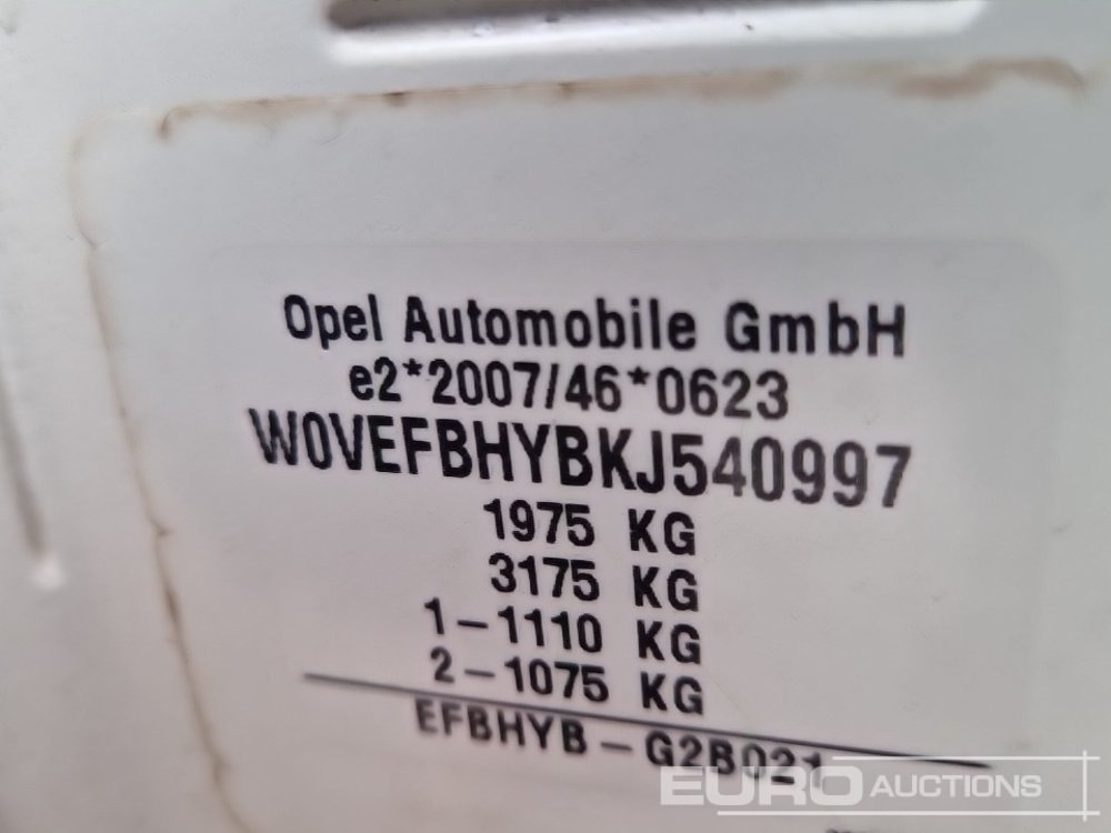 Véhicule utilitaire 2019 Vauxhall Combo: photos 34