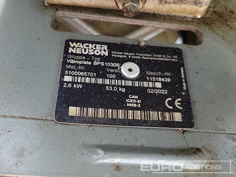 Travaux routiers Wacker Neuson Petrol Compaction Plate (2 of): photos 20