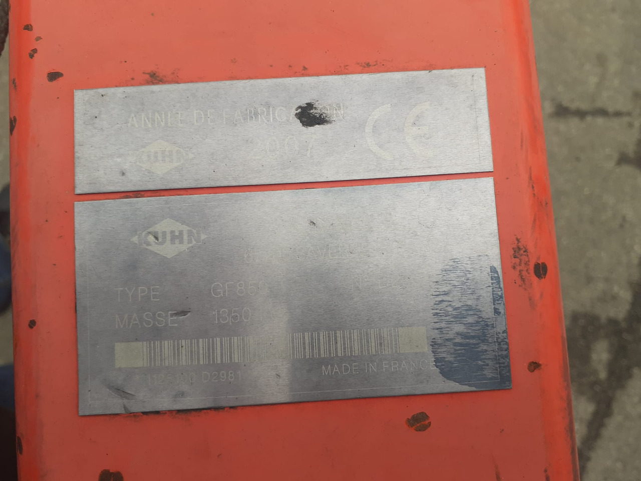 Voltafieno usato Kuhn GF 8501 T - Faneuse: photos 5 Voltafieno usato Kuhn GF 8501 T - Faneuse: photos 5