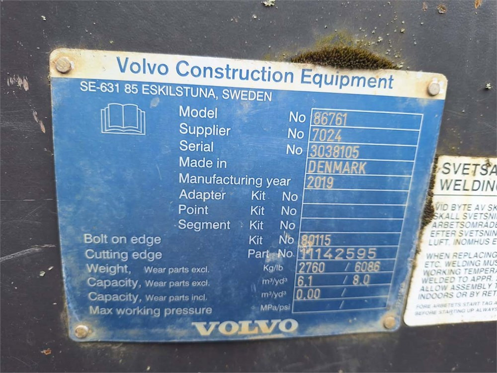 Volvo 6,1m3 - Autre matériel: photos 4 Volvo 6,1m3 - Autre matériel: photos 4