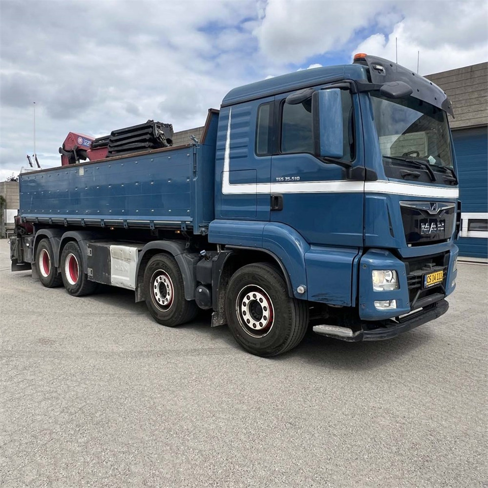 Camion grue, Camion plateau MAN TGS 35.510 8x4 BL: photos 9