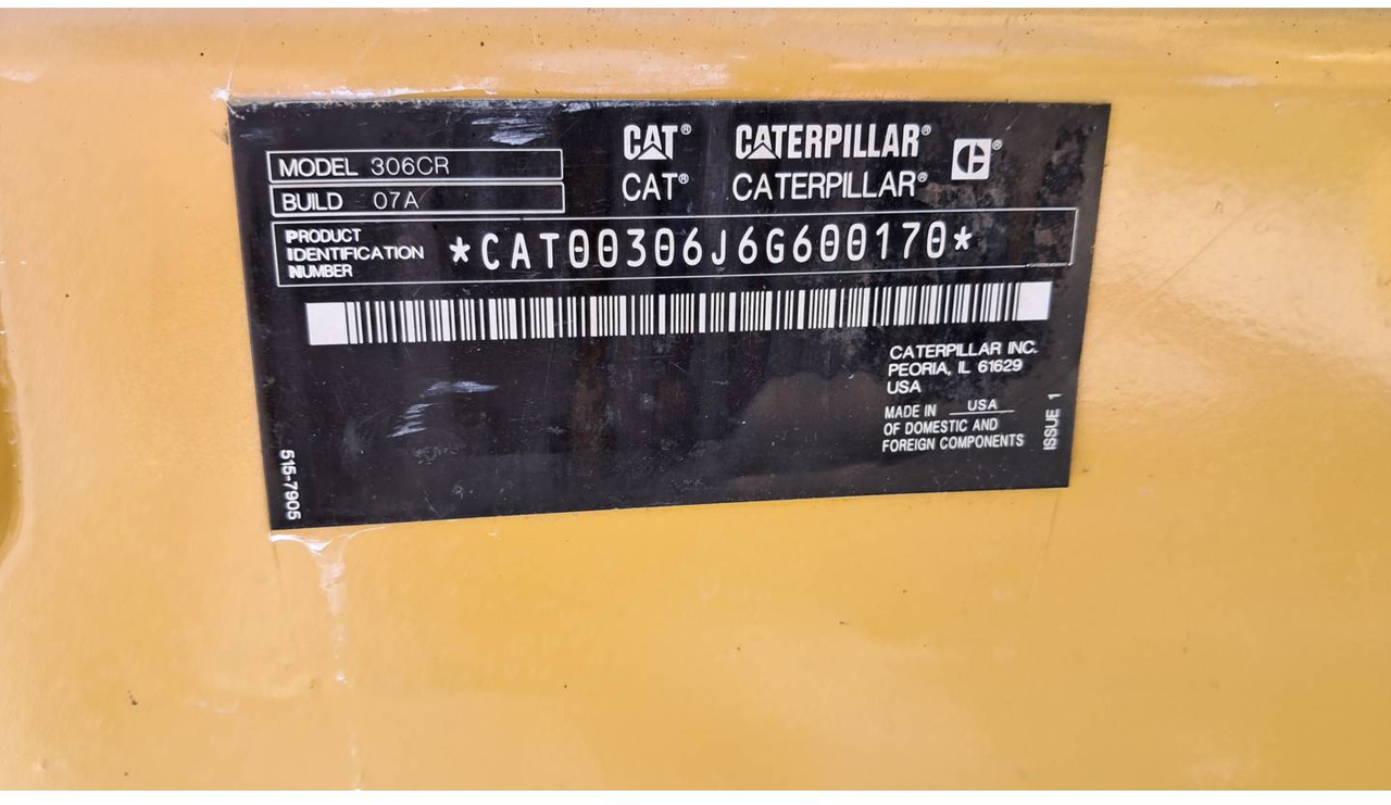 CAT 306 CR - Pelle sur chenille: photos 5 CAT 306 CR - Pelle sur chenille: photos 5