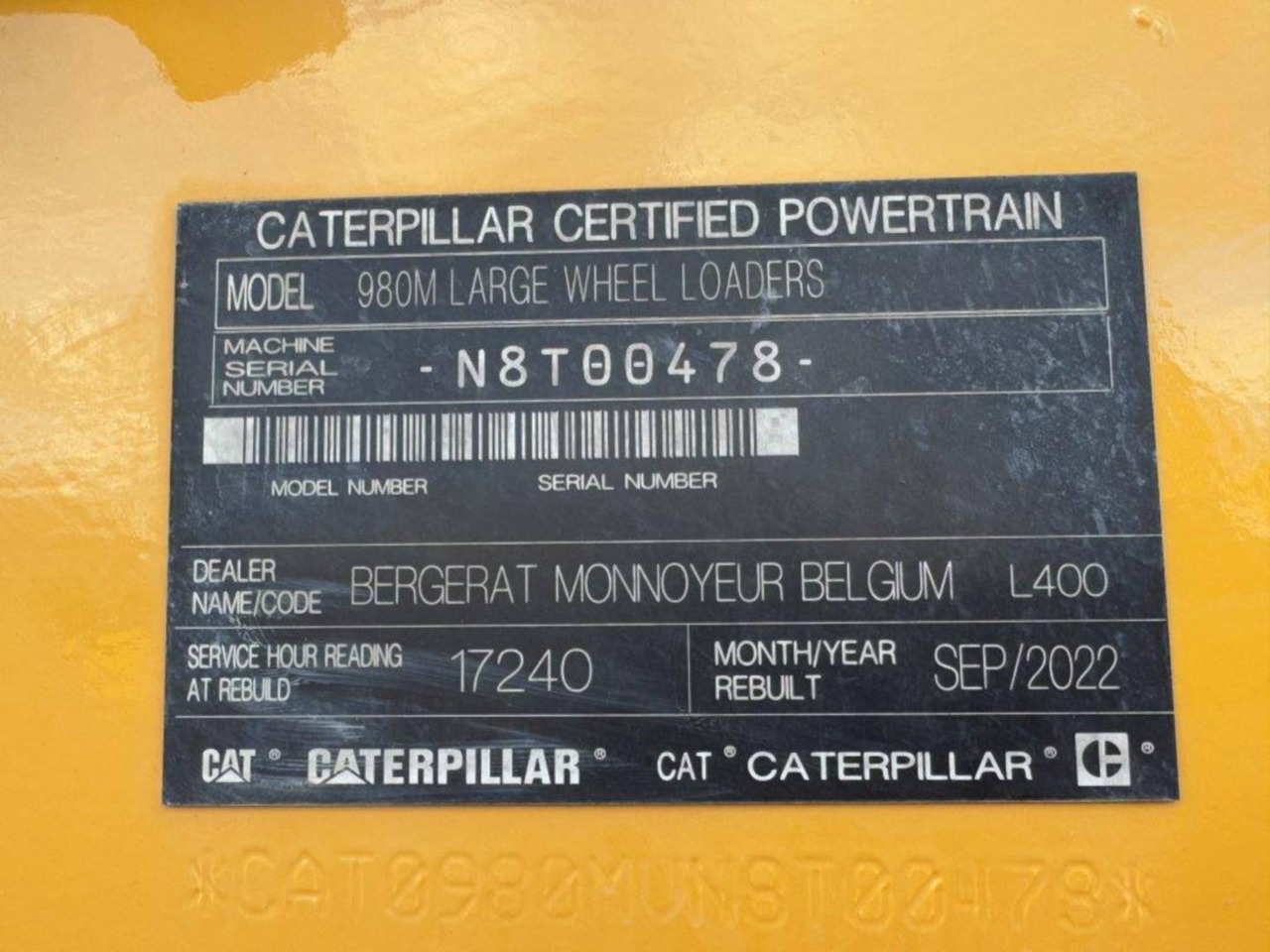 Chargeuse sur pneus CAT 980M: photos 6