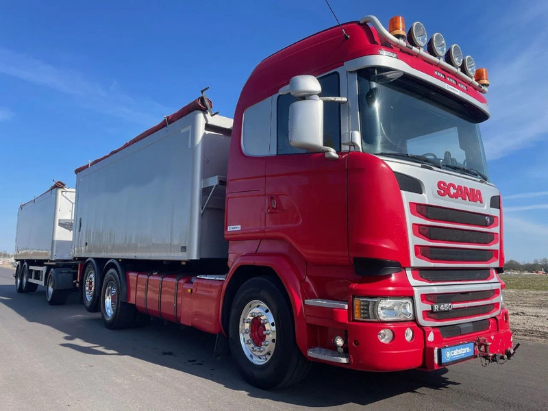 Scania LB6X2*4HNB Euro 6 - Year 2016 - RETARDER - ALUMINIUM kipper + FLOOR kipper aanhangwagen - Good Condition !! - Camion citerne: photos 3 Scania LB6X2*4HNB Euro 6 - Year 2016 - RETARDER - ALUMINIUM kipper + FLOOR kipper aanhangwagen - Good Condition !! - Camion citerne: photos 3