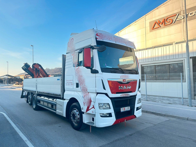 MAN TGX 26.440 - Camion plateau, Camion grue: photos 1 MAN TGX 26.440 - Camion plateau, Camion grue: photos 1