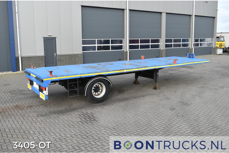 Schmitz Cargobull SKO 10 PLATTE BAK | TWISTLOCKS 20ft * L 900 cm * KENTEKEN LANGZAAM VERKEER - Semi-remorque plateau: photos 1 Schmitz Cargobull SKO 10 PLATTE BAK | TWISTLOCKS 20ft * L 900 cm * KENTEKEN LANGZAAM VERKEER - Semi-remorque plateau: photos 1