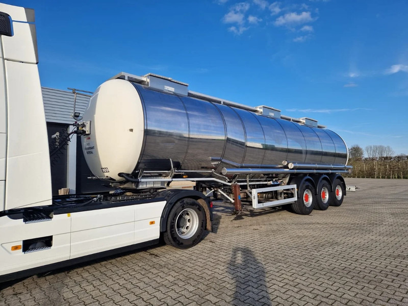 Feldbinder 38000 liter 3 kamer tankoplegger met CIP Leiding - Semi-remorque citerne: photos 1 Feldbinder 38000 liter 3 kamer tankoplegger met CIP Leiding - Semi-remorque citerne: photos 1