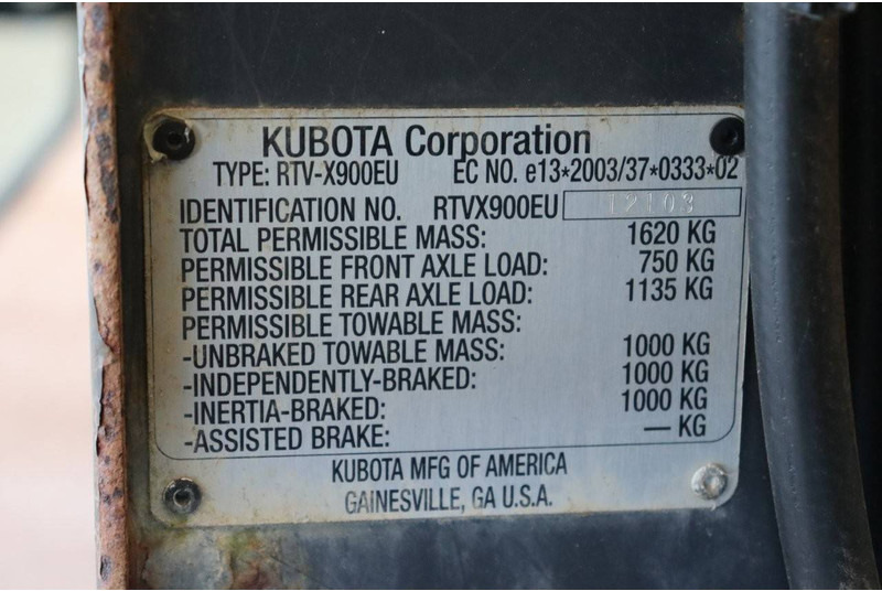 Voiturette de golf Kubota RTV-X900: photos 18 Voiturette de golf Kubota RTV-X900: photos 18