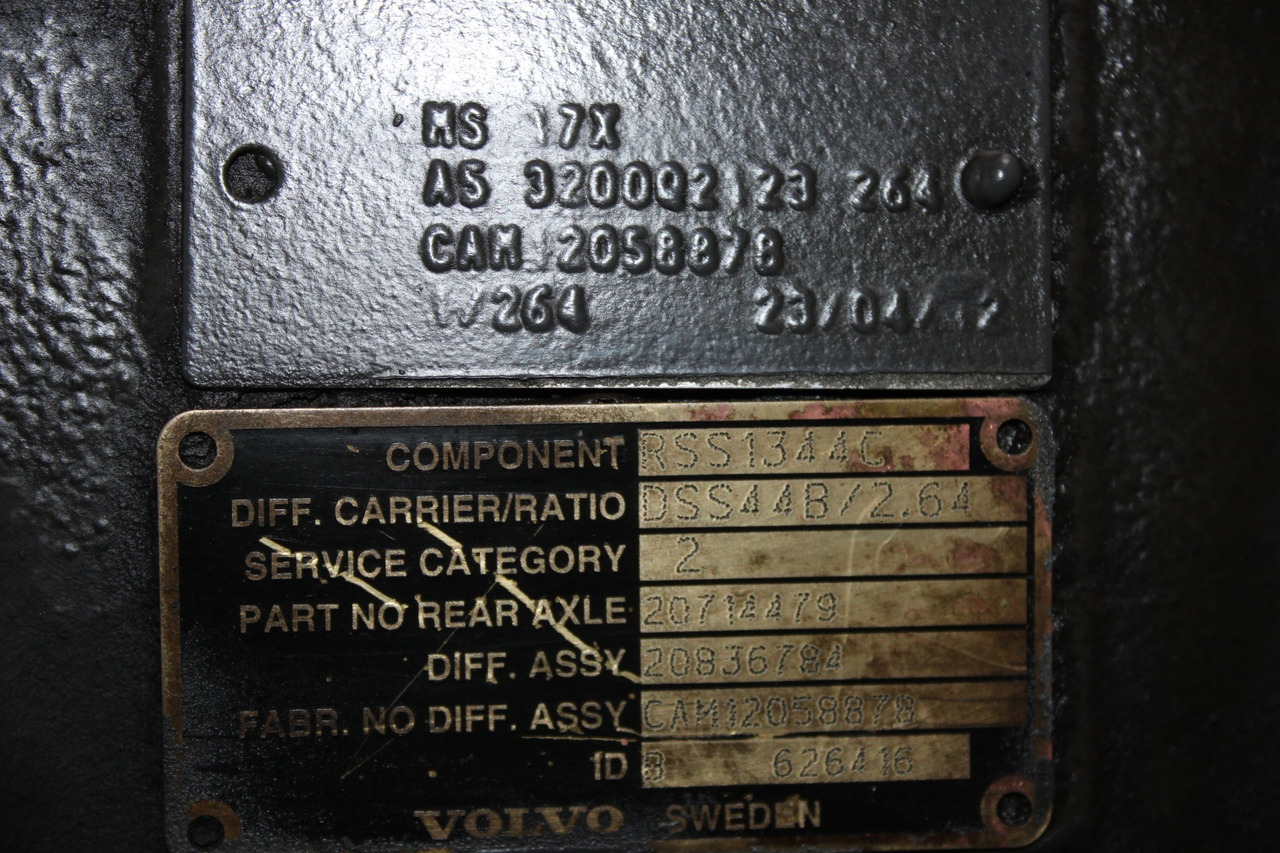 DIFERENTIAL VOLVO MS 17X RSS1344C R=2,85 20836784 - Différentiel pour Camion: photos 3 DIFERENTIAL VOLVO MS 17X RSS1344C R=2,85 20836784 - Différentiel pour Camion: photos 3