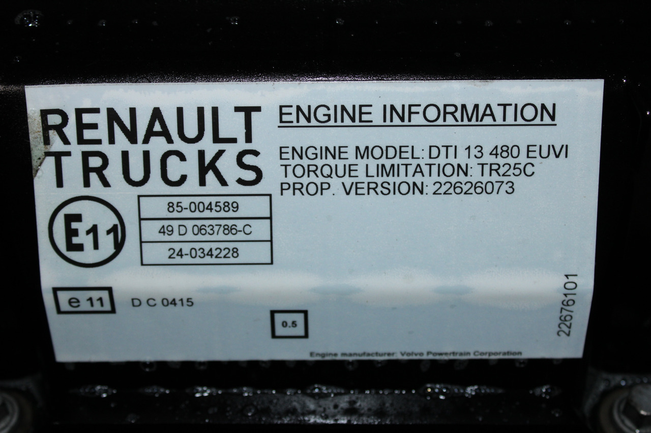 MOTOR RENAULT T DTI13 480CP EURO 6 22626073 - Moteur pour Camion: photos 5 MOTOR RENAULT T DTI13 480CP EURO 6 22626073 - Moteur pour Camion: photos 5