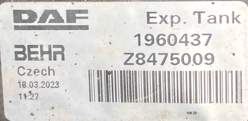 DAF - Vase d'expansion: photos 2 DAF - Vase d'expansion: photos 2