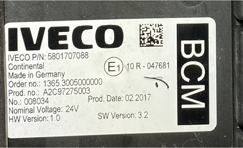 Iveco - Bloc de gestion: photos 2 Iveco - Bloc de gestion: photos 2