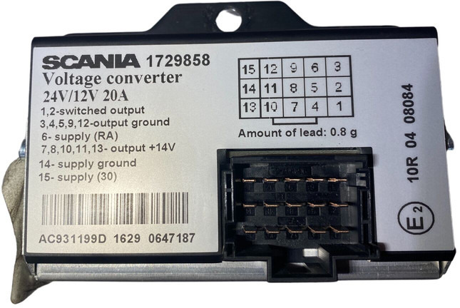 Scania - Système électrique: photos 1 Scania - Système électrique: photos 1